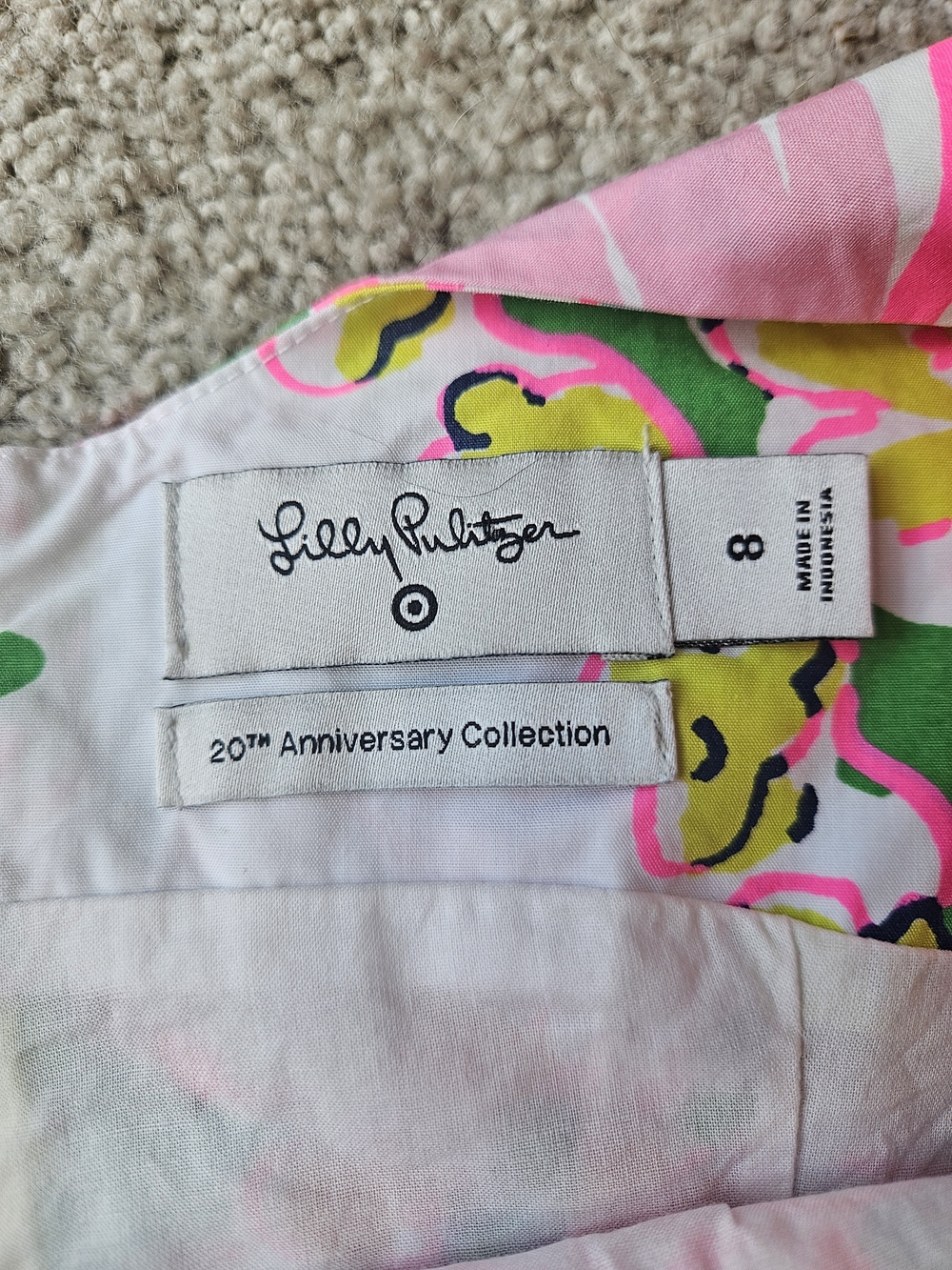 Lilly Pulitzer Bright Floral Mini Dress in Pink, Green, Blue, Orange - Picture 4 of 7